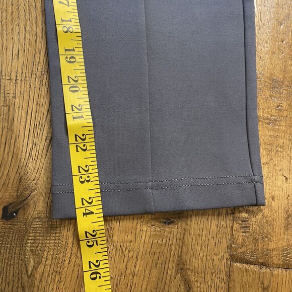 Betabrand Dress Crop Yoga Pants Womens M Petite Skinny Leg Pencil Pleat Grey - Picture 5 of 6